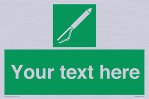 Custom sign safe condition Line throwing appliance